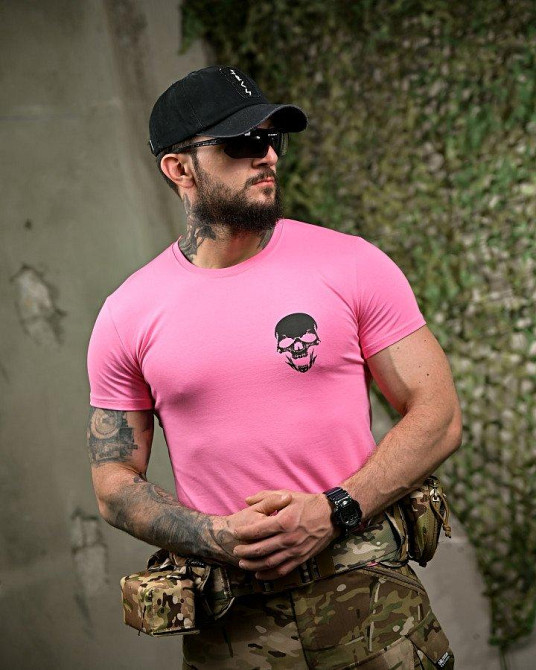 Бавовняна футболка AK-47 pink ПП7757 Одеса - фото 3