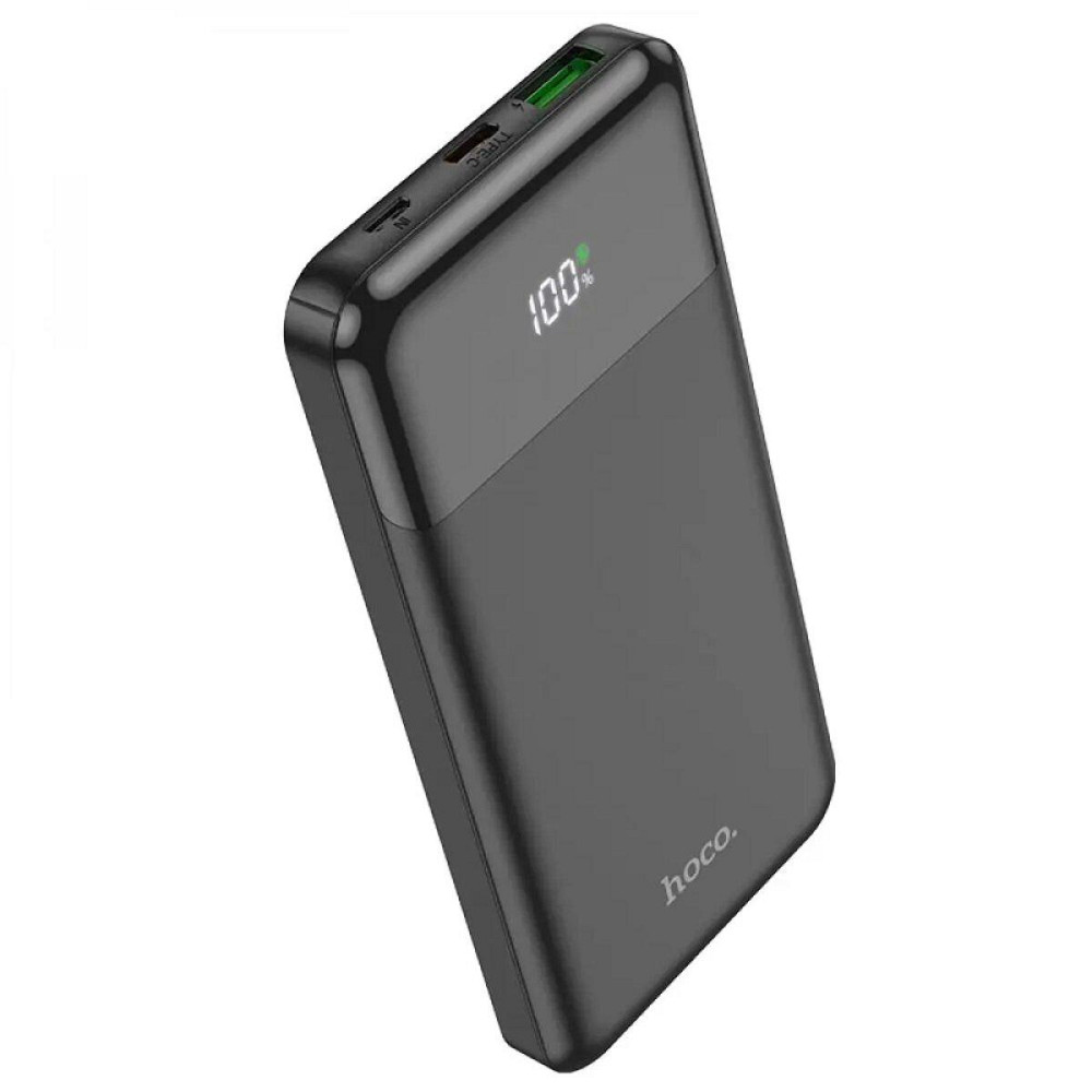 Павербанк HOCO J102 Cool figure PD20W+QC3.0 швидка зарядка чорний power bank повербанк Одеса - фото 1