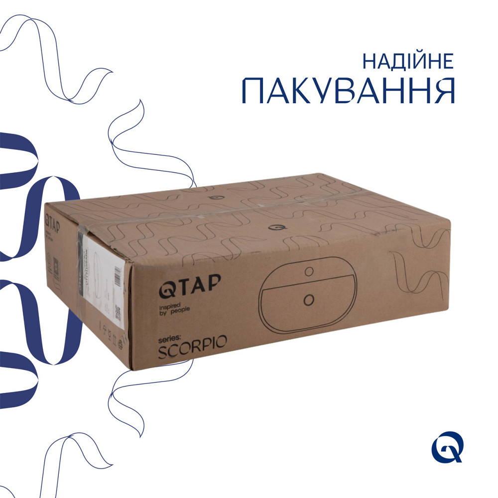 Раковина-чаша Qtap Scorpio 500x380x120 White QT14116533W Київ - фото 6