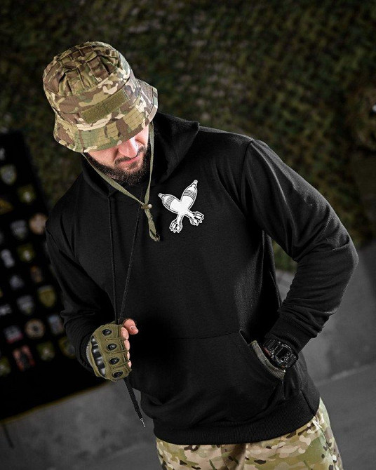 Тактичне худі MAKLIN міномет чорна ДЛ7060 Одеса - фото 4