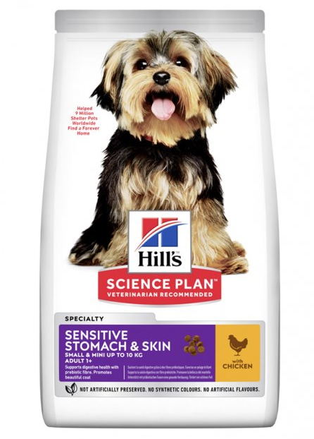 Сухой корм Хиллс Hills SP Adult Sensitive Stomach&Skin для собак с курицей для здоровой пищеварительной систем Винница - изображение 1