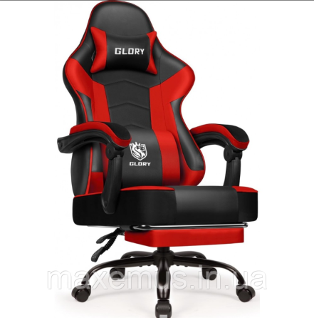 Компьютерное кресло для геймера с подставкой для ног Bonro Glory DC 203 кресло геймерское красное Мостиска