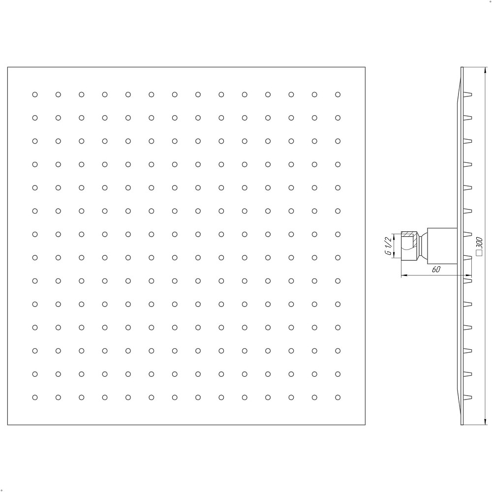 Душова лійка Globus Lux ST-0300-Q-BB Луцьк - фото 5