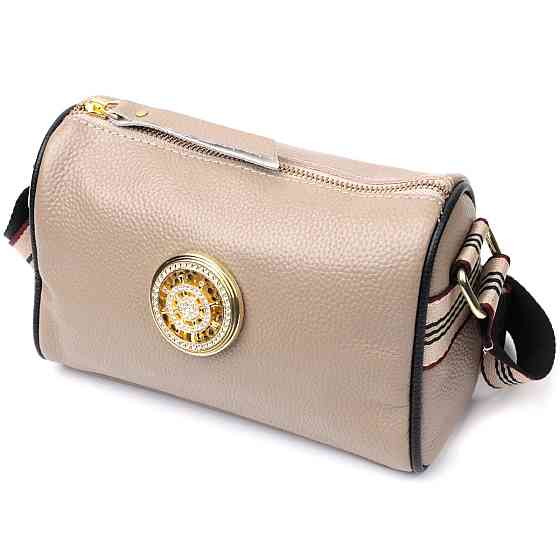 Сумка для стильных женщин из натуральной кожи Vintage 22263 Бежевая Киев