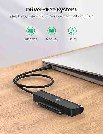 Адаптер UGREEN CM321 USB-C 3.0 to 2.5-Inch SATA Converter 50cm(UGR-70610) UGR-70610 Одесса