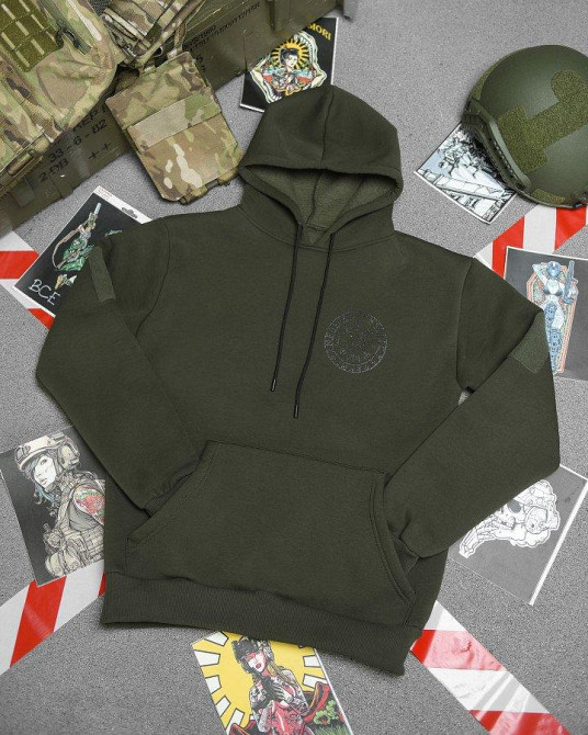 Худі CELEO на флісі руни олива ВТ3853 Одеса - фото 2