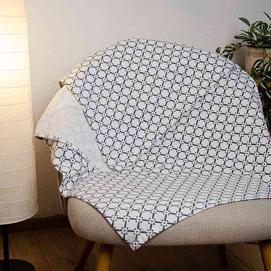 Махровое банное полотенце с принтом GM Textile 70х150см 300г/м2 (Серый) Сумы