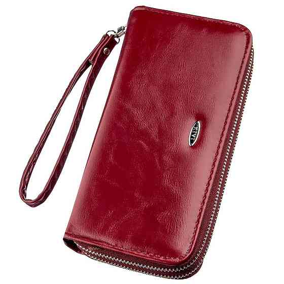 Кошелек женский из экокожи KIVI 19053 Малиновый Киев