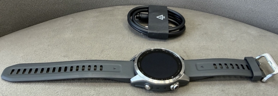 Garmin fenix 7S 42мм Silver with Graphite Band. Харків - фото 6