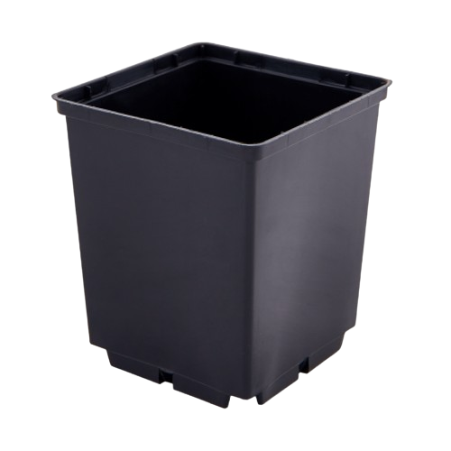 Вазон для розсади 12*19,5см квадратний чорний Алеана Житомир - фото 1