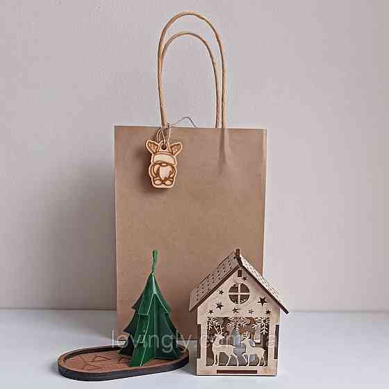 Маленький подарок - приветствие с праздником, новогодняя свеча ручной работы. Ирпень