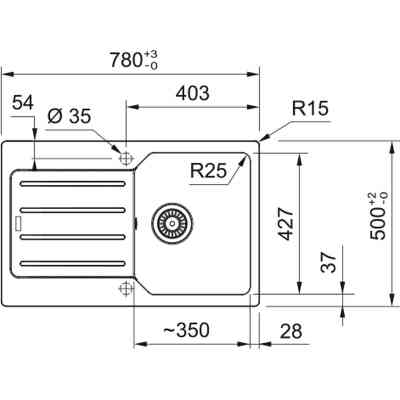 Мойка кухонная Franke City, фраграніт, онікс (114.0701.828) Винница