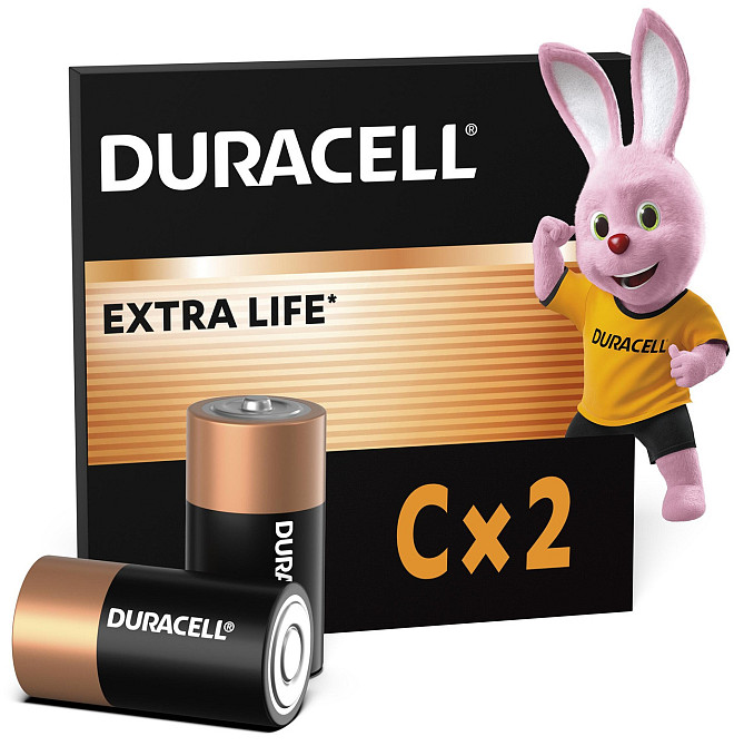 Лужні батарейки Duracell C, 2 шт. (6409660) Київ - фото 1