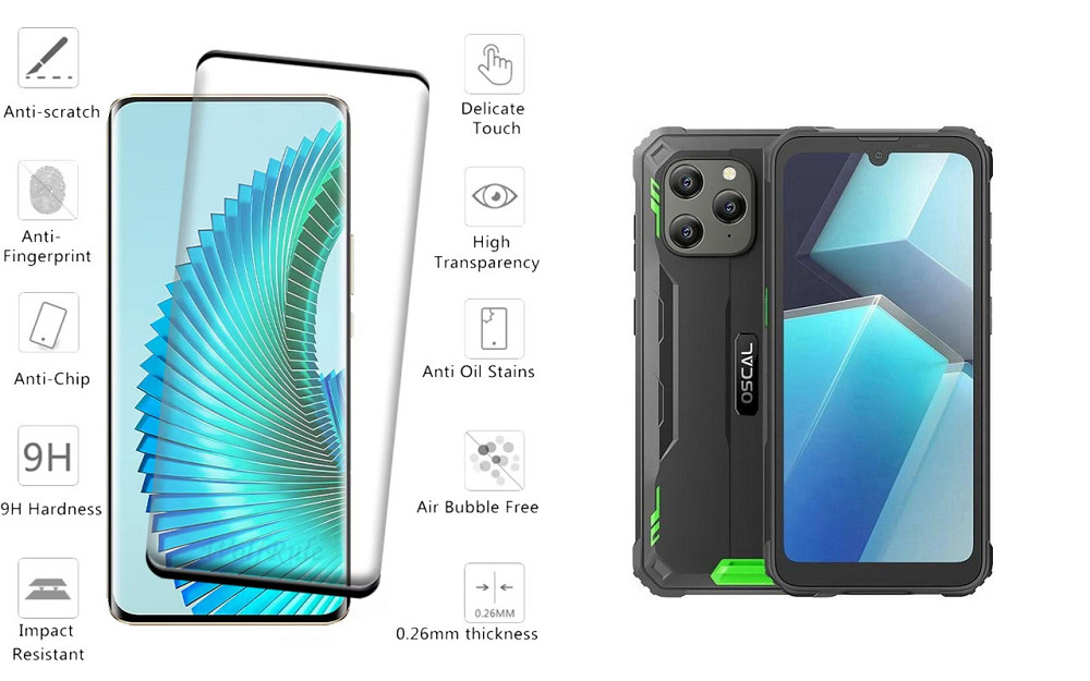 Захисне скло HyperGlass Pro для Blackview Oscal S70, Oscal S70 Pro – максимальна чутливість та захист Київ - фото 2