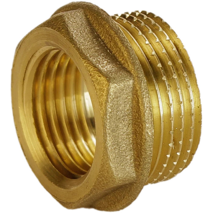 Футорка латунная 1″НР х 1/2″ВР штампованная А0704-1А VA (000010539) Киев - изображение 1