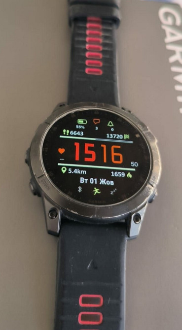 Смарт -Часы Garmin epix Gen 2 Sapphire Black Titanium Киев - изображение 2