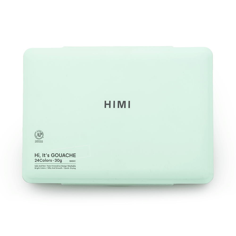 Набор гуашовых красок Jelly Cup 24×30мл зеленый пластиковый пенал HIMI Киев - изображение 6