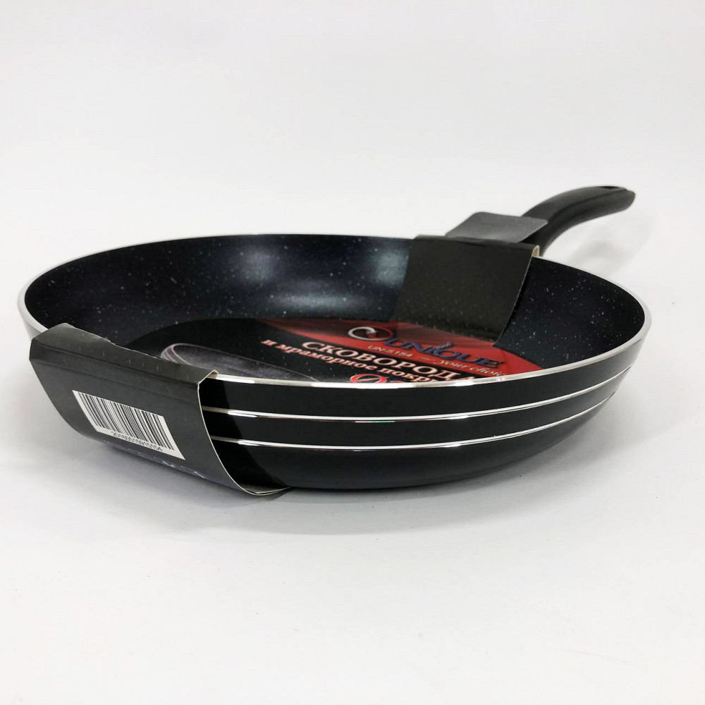 Сковорода з ручкою алюміній, Зручна сковорода для дому Зручна для щоденного використання HS-38 Львів - фото 8