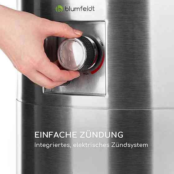 Нагрівач для патіо Lavastone 30 000 БТЕ / 8,8 кВт загартоване скло сталь сріблястий (Німеччина, читати Рівне