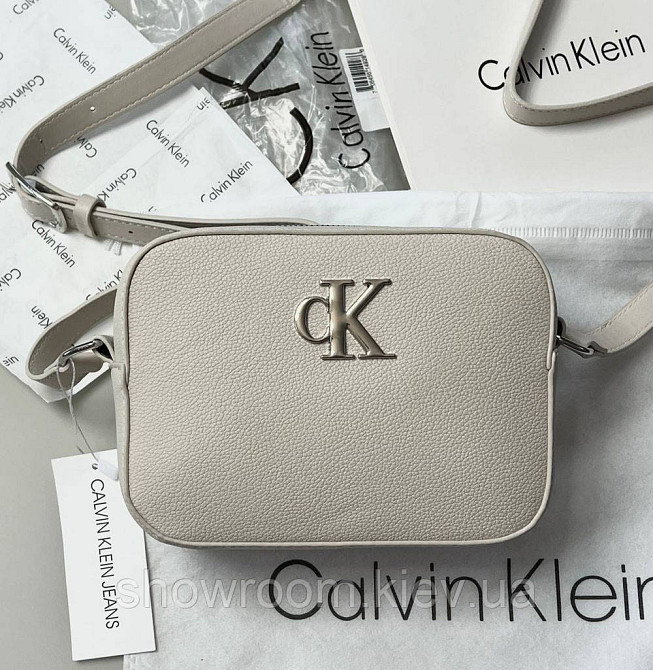 Невелика жіноча сумочка на плече Ck 2765 beige Київ - фото 1