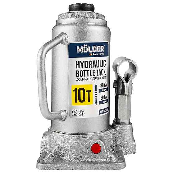 Домкрат гідравлічний пляшковий Molder 10т 200-385мм Львів