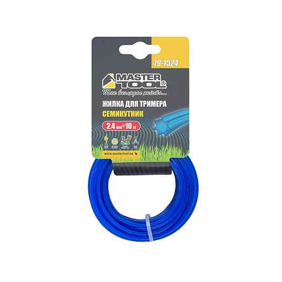 Леска для триммера MASTERTOOL СЕМИУГОЛЬНИК 2,40 мм 10 м 19-1524 Ровно