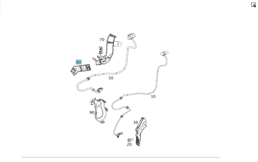 Mercedes-Benz  A2465460243 Утримувач дроту ABS на кузові заднього правого колеса CLA Shooting Brake X117 CLA C117 GLA X156 A-class W176 B-class W242 B Одесса - изображение 2