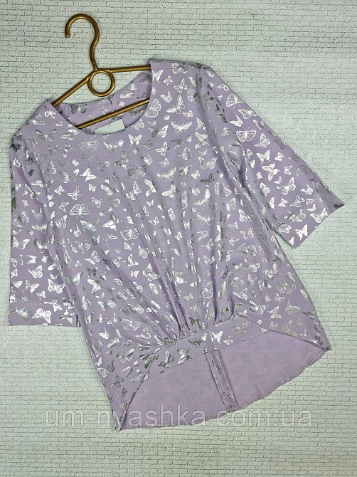 Красива дитяча шкільна блузка з коротким рукавом 134-158 Кривий Ріг - фото 1