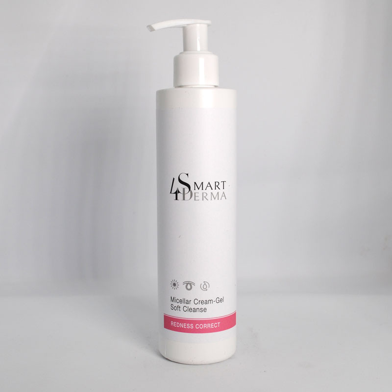 Міцелярний очищувальний крем-гель для чутливої та куперозної шкіри  Redness Correct  Smart4Derma 250 мл Дніпро - фото 1