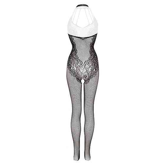 Бодістокінг - Christine Crotchless Bodystocking With Flowerlace Amara Black Sex Aura Київ