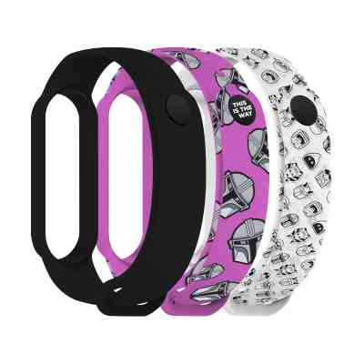 Ремінець до фітнес браслета Armorstandart комплект 3шт Xiaomi Mi Band 7/6/5 This-is-the-Way Dark Lord (ARM77046) Вінниця