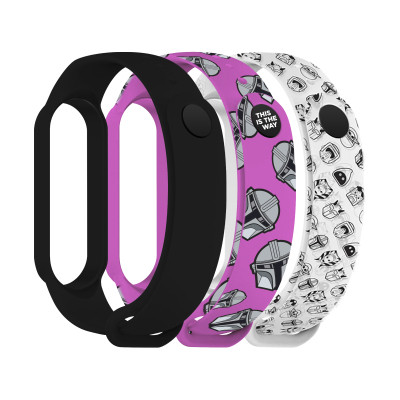 Ремешок для фитнес браслета Armorstandart комплект 3шт Xiaomi Mi Band 7/6/5 This-is-the-Way Dark Lord (ARM77046) Винница - изображение 1