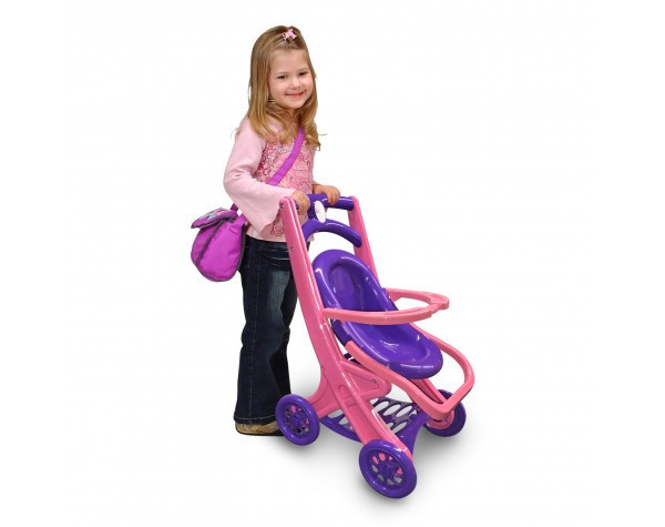 Коляска для ляльок з шезлонгом 0122/02 пластикова Вінниця - фото 3