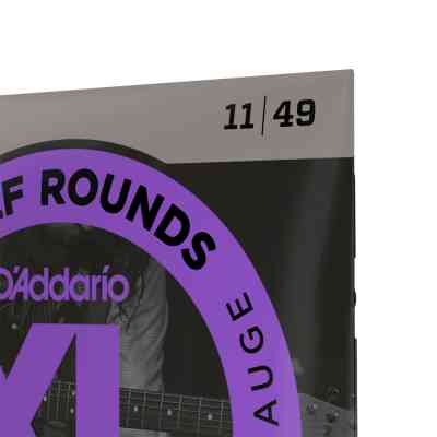 Струни для гітари D'Addario XL Half Rounds Medium (11-49) (EHR370) Вінниця