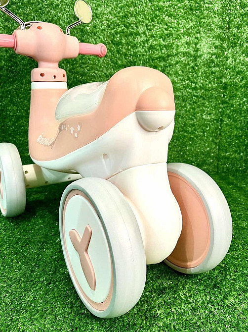 Біговел - толокар JOY музика укр озвучка підсвічування Бежевий (J-50172) Чернигов - изображение 4