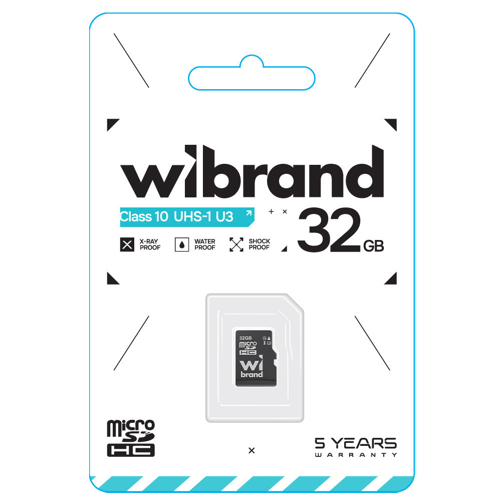 Карта пам'яті microSDHC (UHS-1 U3) Wibrand 32Gb class 10 Київ - фото 2