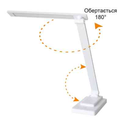 Настольная лампа Євросвітло LED акумуляторна Ridy-10-2-PWR 10 Вт біла Винница