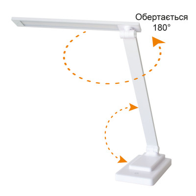 Настільна лампа Євросвітло LED акумуляторна Ridy-10-2-PWR 10 Вт біла Вінниця - фото 4