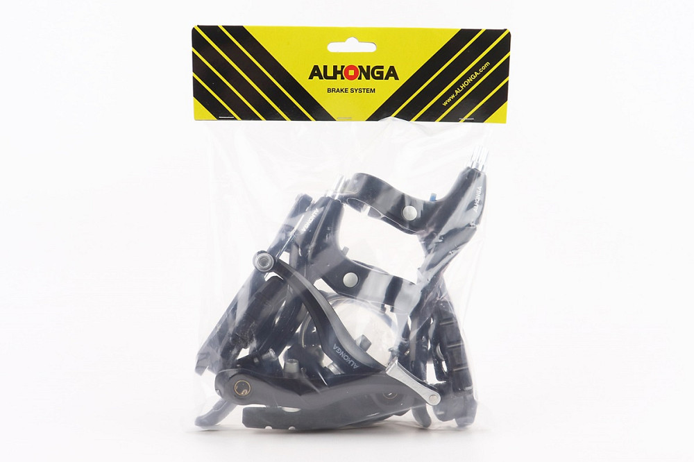 Гальмо V-brake 110мм (2 колеса) з ручками, тросами, чорний, HJ-805AD Київ - фото 2