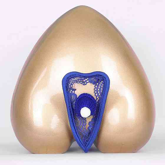 Чоловічі стрінги без лямок з шапочкою еротичні one size синій Київ