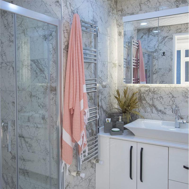 Турецкие пляжные полотенца Lovely Svi - Пештемаль - XХL (100 на 180 см) - хлопок -Кораловый Киев - изображение 4