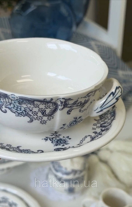 Супниця тарілка для супу порцеляна вінтажний стиль 350 мл 12,5 см тар. 17 см  "Grevelingen" 8030-508 для дому та ресторанів Київ - фото 4