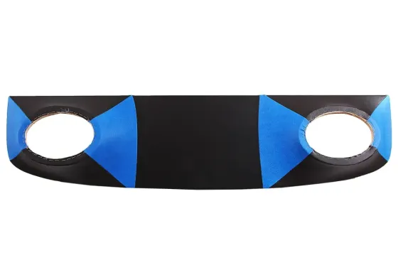 Полка багажника 2101 АвтоКомфорт под колонки кожзам черный/синий Винница