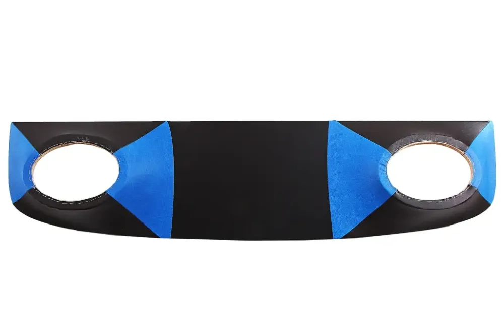 Полка багажника 2101 АвтоКомфорт под колонки кожзам черный/синий Винница - изображение 1