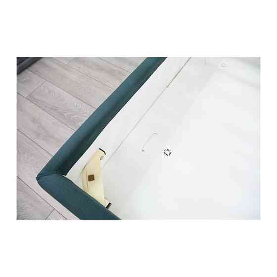 Кровать TaurusDesign Emilia VIP на ножках с дополнительной металлической цельносварной рамой 160x200 темно-синий Киев