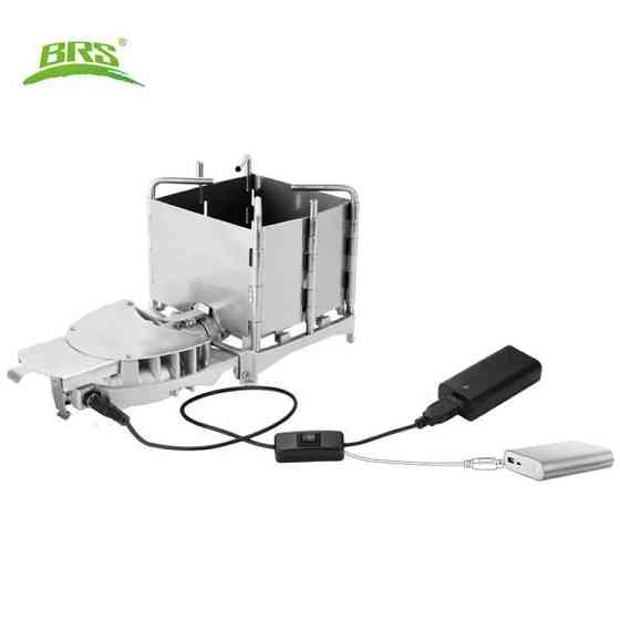 Твердотопливная печь BRS-116 6000Вт с турбиной и питанием Винница