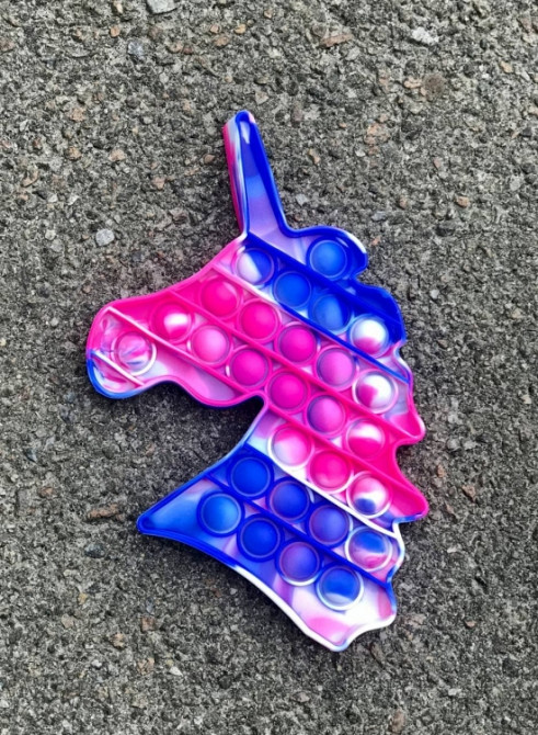 Мягкая игрушка антистресс, бесконечная пупырка Pop It Радужный Единорог Винница - изображение 1
