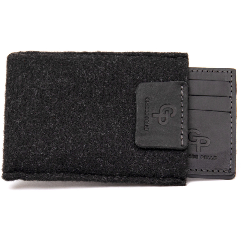 Практичний шкіряний картхолдер GRANDE PELLE 11499 Чорний Київ - фото 7
