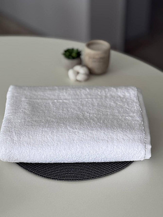 Рушник банний махровий Ideal Textile білий 70х140 см 550 г/м2 (56860368) Чернівці - фото 2