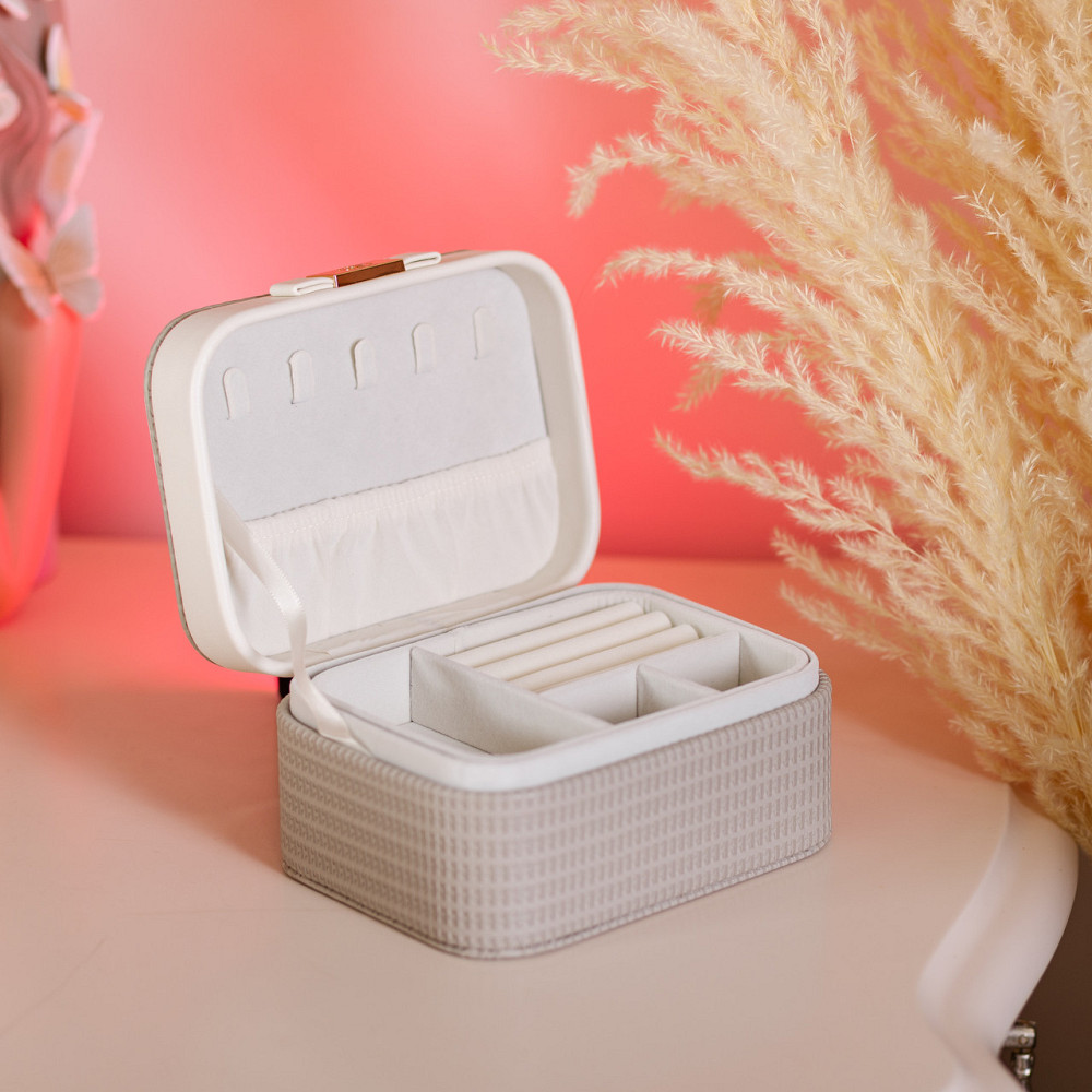 Скринька для прикрас з еко шкіри 15.5×11.5×8.5 ​​органайзер для ювелірних виробів HP-5-37BE Коломия - фото 5